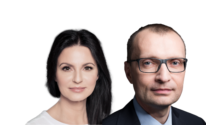 prof. dr hab. Roman Cieślak i dyrektor gen. Ewa Ger