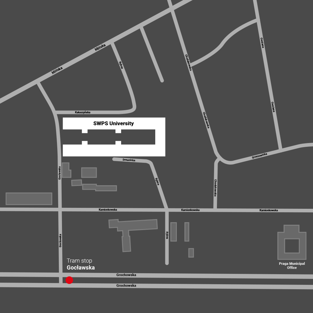 SWPS campus map