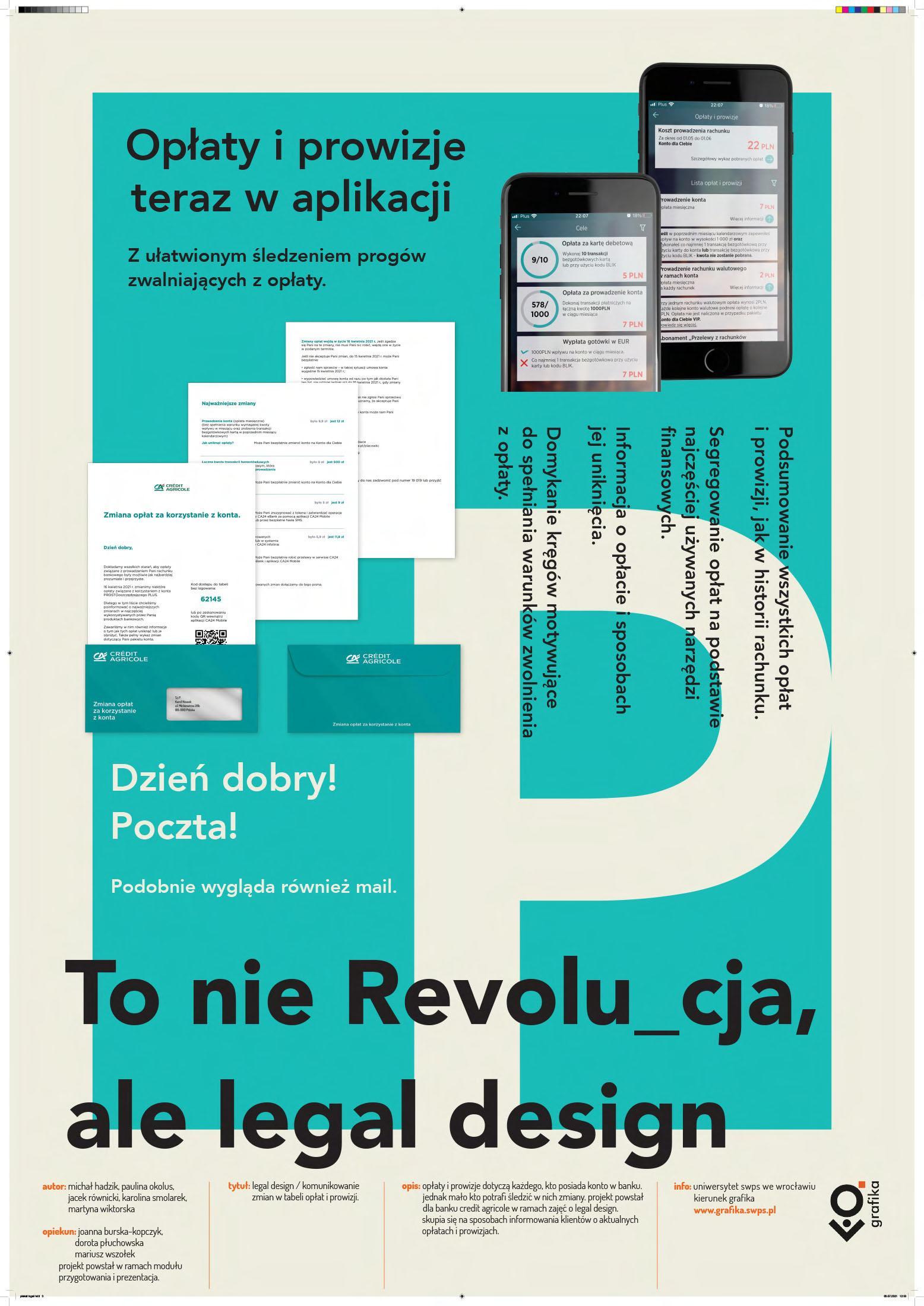 Infographic illustarting the legal design project related to providing information about fees and commissions