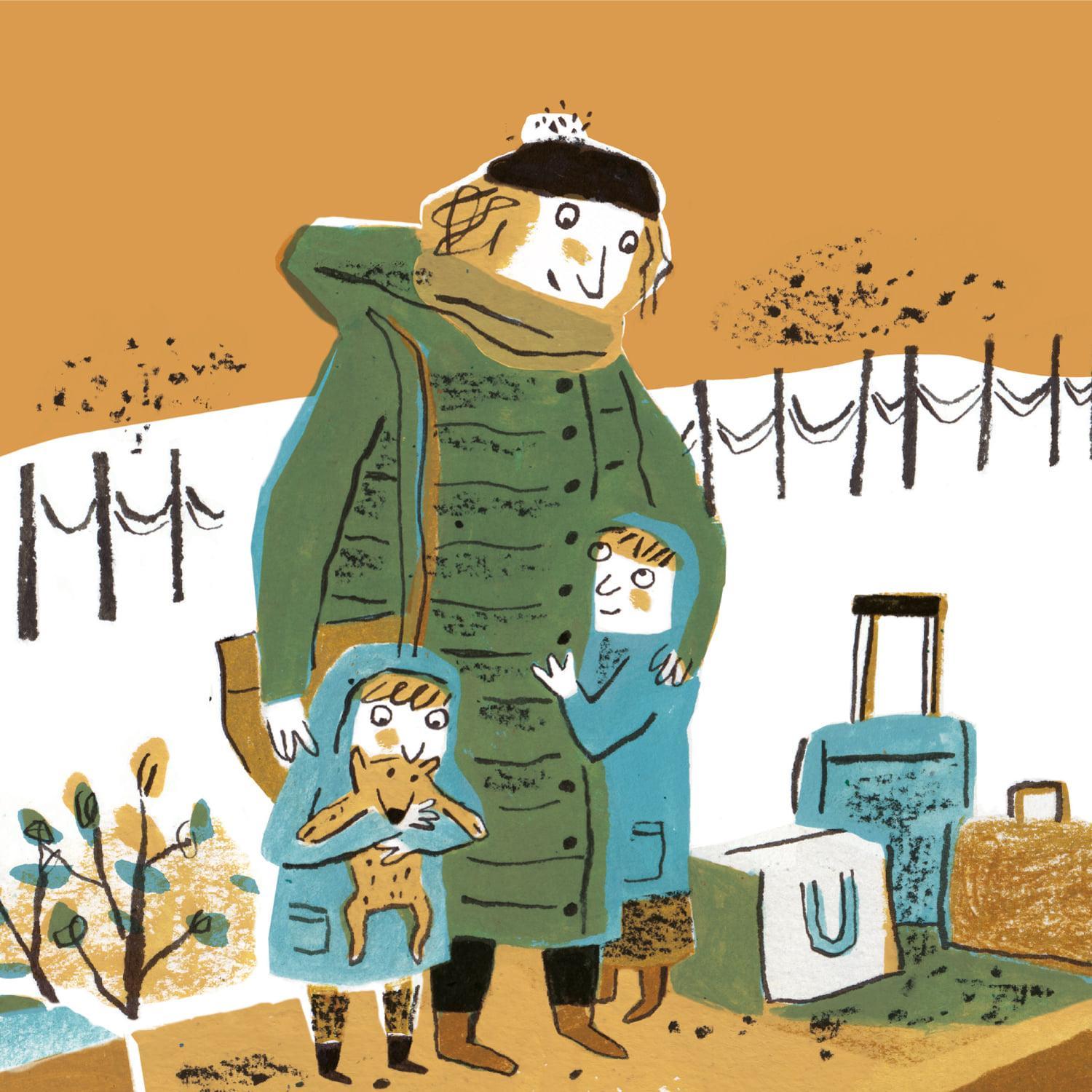 Illustration from the story Ola, Boris and their new friends