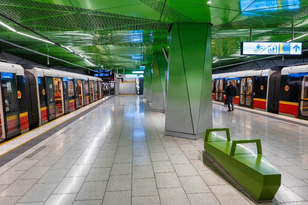 Metro station in Warsaw